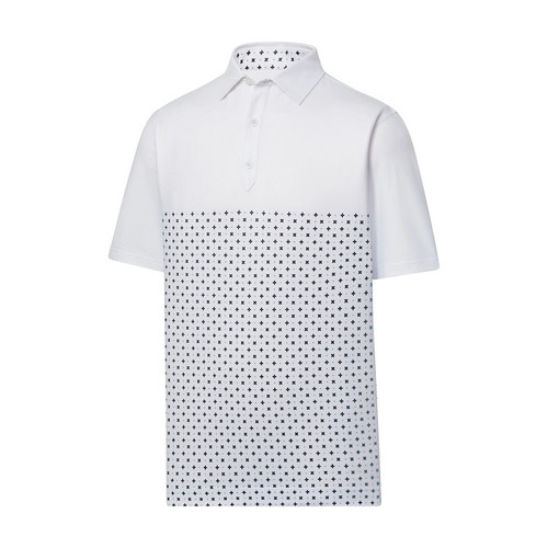 FootJoy Golf Engineered Foulard Lisle Self Collar Polo Shirt - Image 1